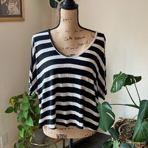 Show Me Your Mumu Billybob Chop Top Striped Large